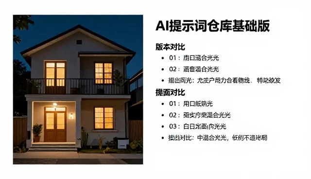 如何从多维度选择适合的版本对比提示词